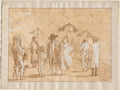 A Spring Shower by Giovanni Domenico Tiepolo (Italian, 1727–1804) - Classic Art canvas print