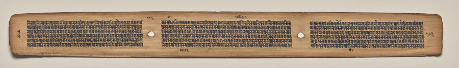 Text, Folio 103 verso, from a Manuscript of the Perfection of Wisdom in Eight Thousand Lines Ashtasahasrika Prajnaparamita-sutra by  - Classic Art canvas print