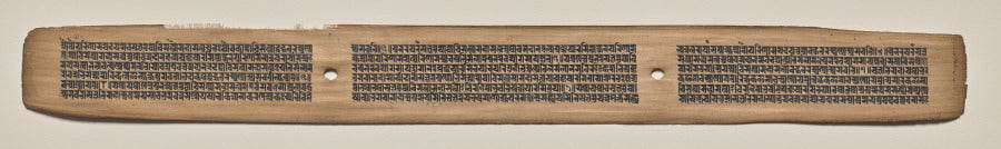 Text, Folio 122 recto, from a Manuscript of the Perfection of Wisdom in Eight Thousand Lines Ashtasahasrika Prajnaparamita-sutra by  - Classic Art canvas print