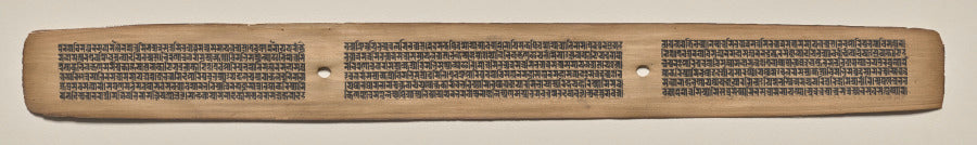 Text, Folio 128 recto, from a Manuscript of the Perfection of Wisdom in Eight Thousand Lines Ashtasahasrika Prajnaparamita-sutra by  - Classic Art canvas print