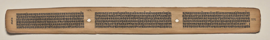 Text, Folio 142 verso, from a Manuscript of the Perfection of Wisdom in Eight Thousand Lines Ashtasahasrika Prajnaparamita-sutra by  - Classic Art canvas print