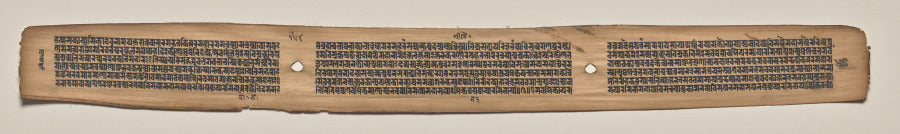 Text, folio 164 verso, from a Manuscript of the Perfection of Wisdom in Eight Thousand Lines Ashtasahasrika Prajnaparamita-sutra by  - Classic Art canvas print