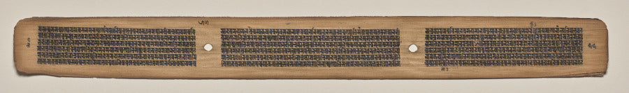 Text, Folio 55 verso, from a Manuscript of the Perfection of Wisdom in Eight Thousand Lines Ashtasahasrika Prajnaparamita-sutra by  - Classic Art canvas print