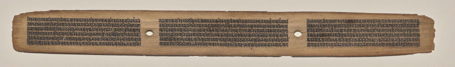 Text, Folio 6 recto, from a Manuscript of the Perfection of Wisdom in Eight Thousand Lines Ashtasahasrika Prajnaparamita-sutra by  - Classic Art canvas print