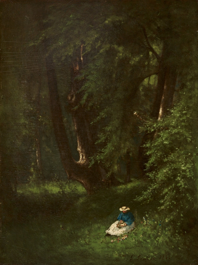 In the Woods by George Inness (American, 1825–1894) - Classic Art canvas print