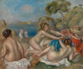 Bathers Playing with a Crab by Pierre-Auguste Renoir (French, 1841–1919) - Impressionist canvas print