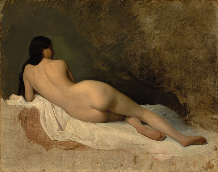 Study of a Reclining Nude by Isidore Pils (French, 1813/15–1875) - Classic Art canvas print