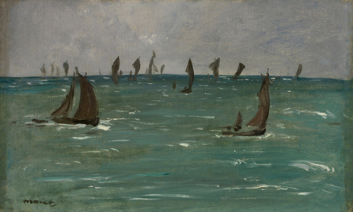 Boats at Berck-sur-Mer by Édouard Manet (French, 1832–1883) - Impressionist canvas print