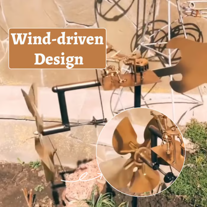 🔥Father's Day Sale 49% OFF - Handmade Metal Rock Band Windmill