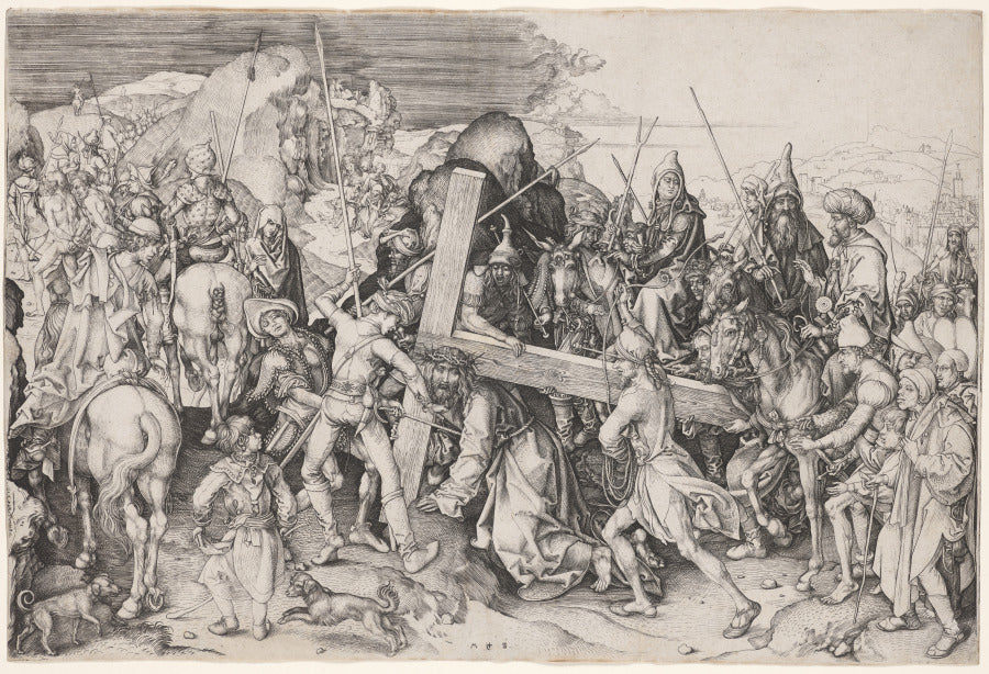 Christ Carrying the Cross by Martin Schongauer (German, c. 1450–1491) - Classic Art canvas print
