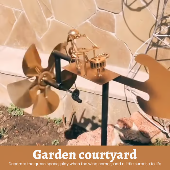 🔥Last Day: 50% OFF🔥🥁Handmade Metal Drummer Windmill🎁Buy 2 Free Shipping