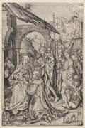 Adoration of the Magi by Martin Schongauer (German, c. 1450–1491) - Classic Art canvas print