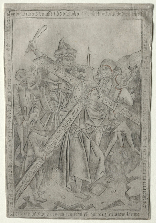 The Passion  The Cross Bearing by Master of the Banderoles (Netherlandish, active about 1450–75) - Classic Art canvas print