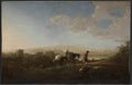 Travelers in Hilly Countryside by Aelbert Cuyp (Dutch, 1620–1691) - Classic Art canvas print