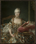 Portrait of the Marquise d'Aguirandes by François Hubert Drouais (French, 1727–1775) - Classic Art canvas print