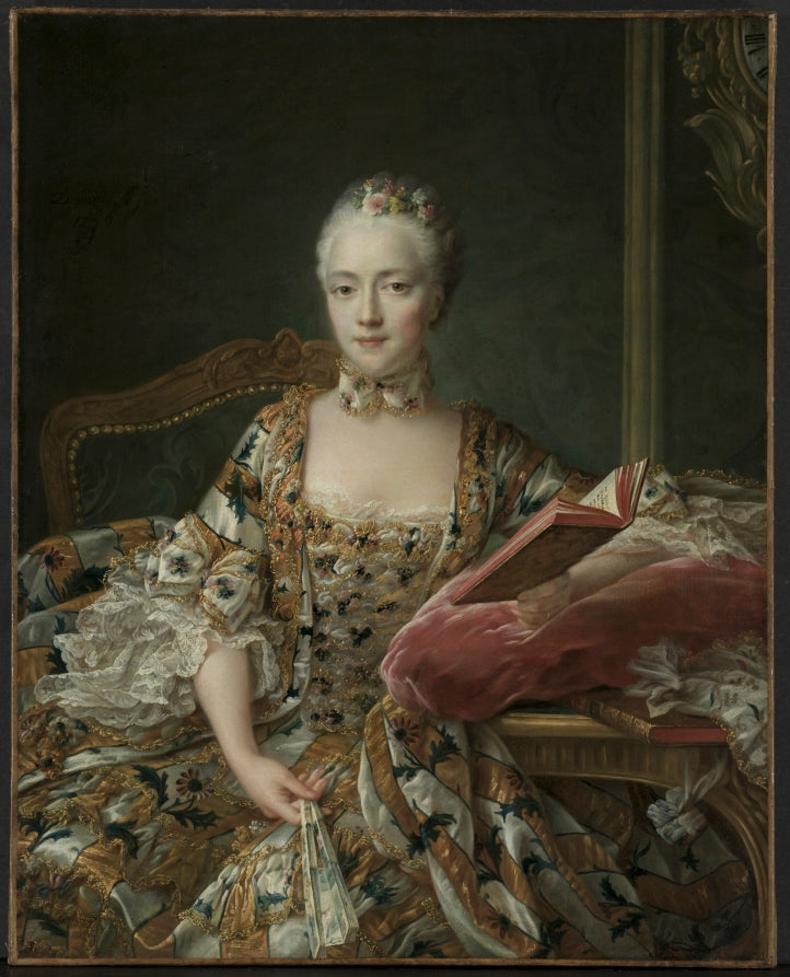 Portrait of the Marquise d'Aguirandes by François Hubert Drouais (French, 1727–1775) - Classic Art canvas print