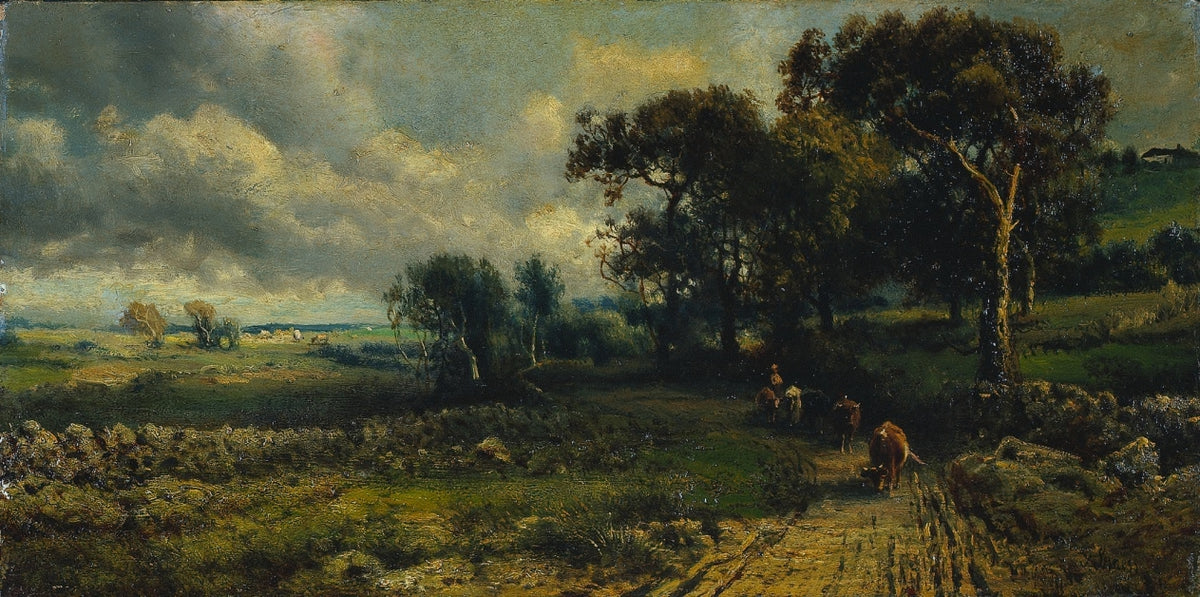 Fleecy Clouds by George Inness (American, 1825–1894) - Classic Art canvas print