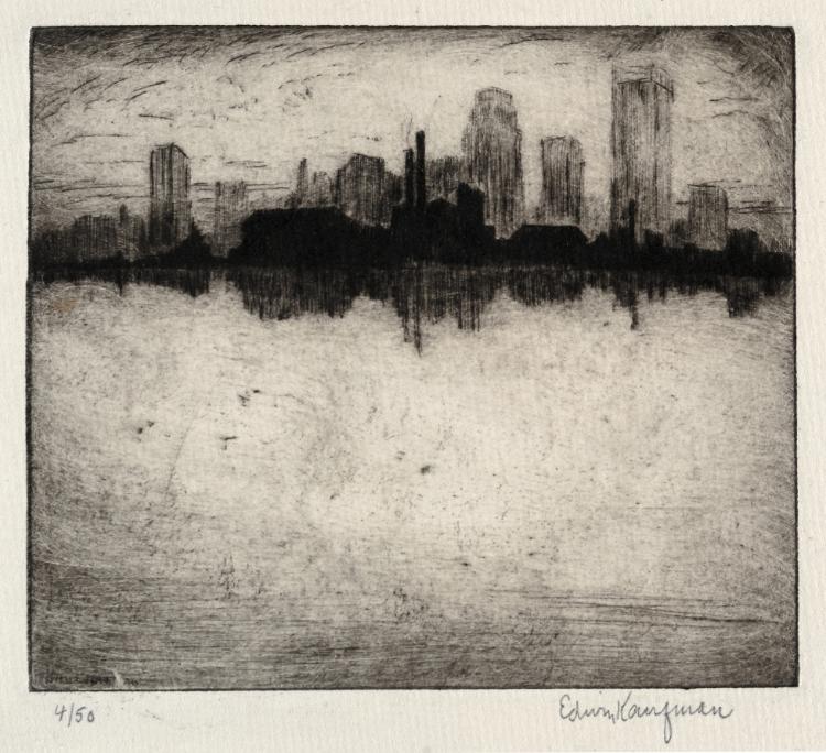 Skyline by Edwin Kaufman (American, 1906–1939) - Classic Art canvas print
