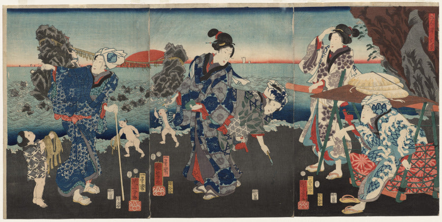 Splendid View at Futamigaura Bay by Utagawa Kuniyoshi (Japanese, 1797–1861) - Classic Art canvas print