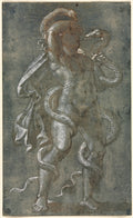 Man Entwined by Two Snakes by Giovanni Antonio da Pordenone (Italian, 1483/84–1539) - Classic Art canvas print
