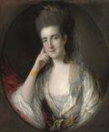 Portrait of Mary Wise by Thomas Gainsborough (British, 1727–1788) - Classic Art canvas print