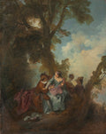Declaration of Love by Nicolas Lancret (French, 1690–1743) - Classic Art canvas print
