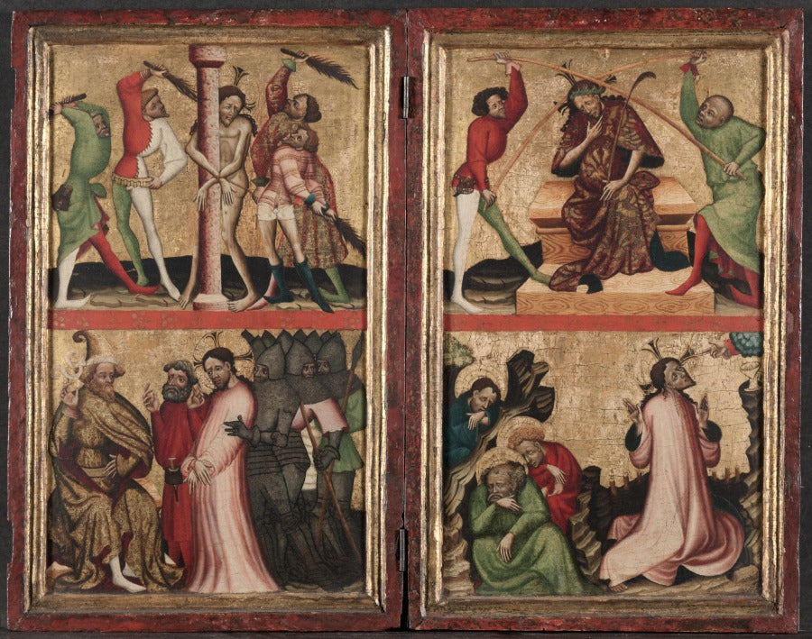 Diptych with the Passion of Christ by  - Classic Art canvas print