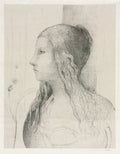 Brnnhilde in Twilight of the Gods by Odilon Redon (French, 1840–1916) - Symbolist canvas print