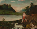 The Peaceable Kingdom by Edward Hicks (American, 1780–1849) - Classic Art canvas print