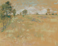 Pastures, Branchville, Connecticut by John Henry Twachtman (American, 1853–1902) - Classic Art canvas print