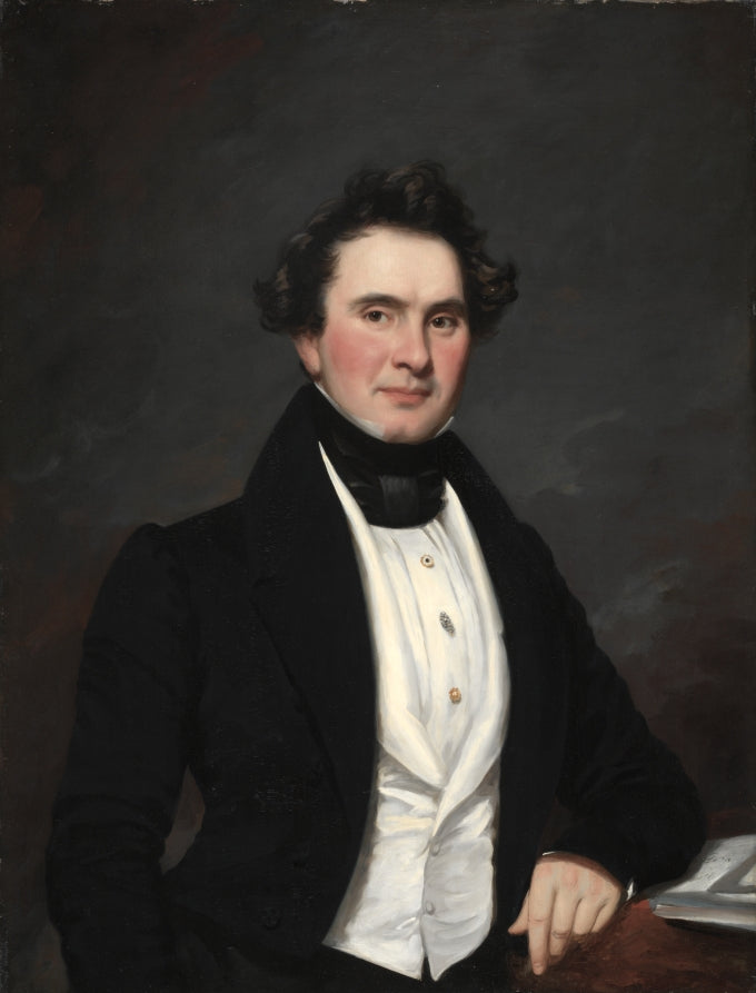 Portrait of a Man by Samuel Lovett Waldo (American, 1783–1861) - Classic Art canvas print