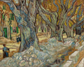 The Large Plane Trees Road Menders at Saint-Rmy by Vincent van Gogh (Dutch, 1853–1890) - Post-Impressionist canvas print