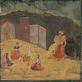 Radha and Krishna Caught in a Storm by  - Classic Art canvas print