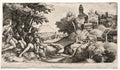 Shepherds in a Landscape by Giulio Campagnola (Italian, 1482–1515) - Classic Art canvas print