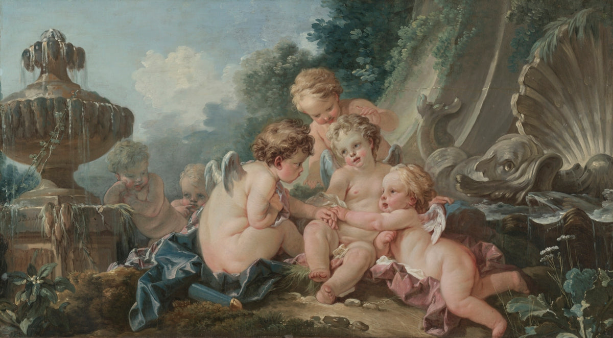Cupids in Conspiracy by François Boucher (French, 1703–1770) - Classic Art canvas print