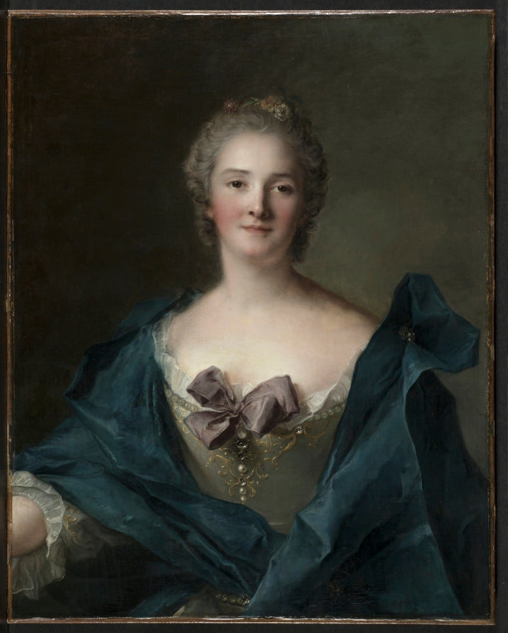 Portrait of a Woman by Jean-Marc Nattier (French, 1685–1766) - Classic Art canvas print