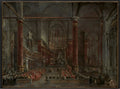 Pontifical Ceremony in SS. Giovanni e Paolo, Venice, 1782 by Francesco Guardi (Italian, 1712–1793) - Classic Art canvas print