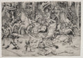 Battle in a Wood by Master of the Year 1515 (Italian) - Classic Art canvas print