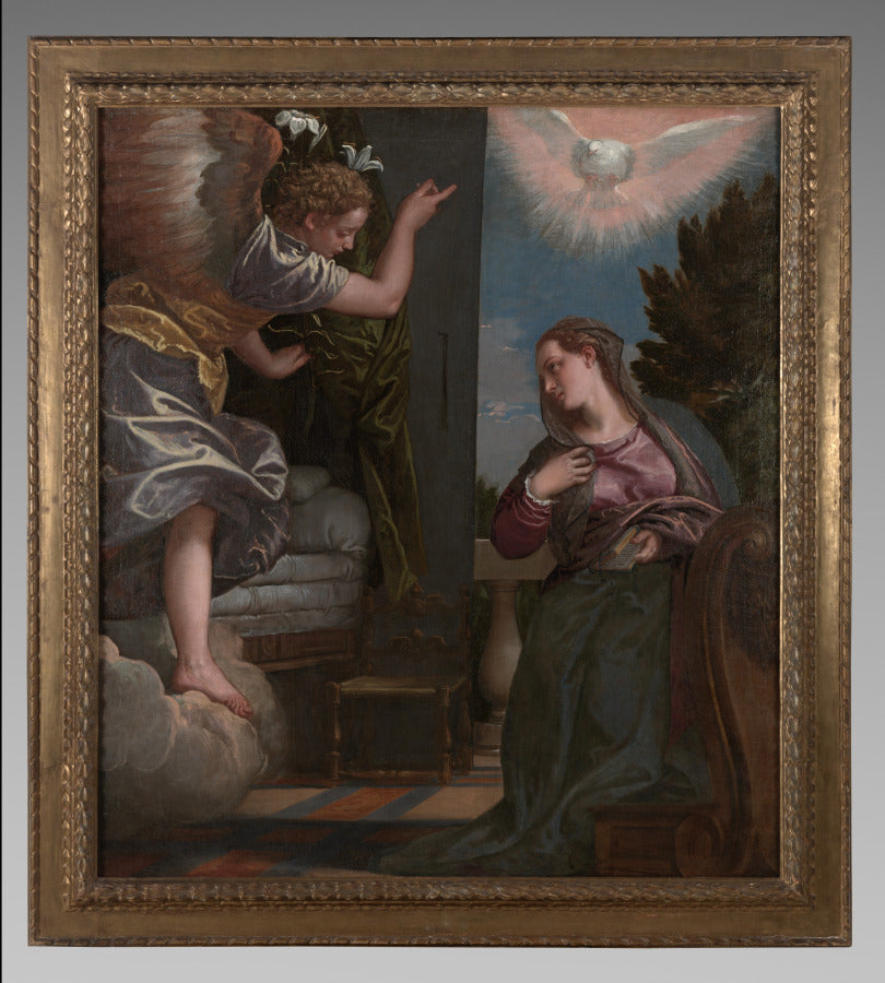 The Annunciation by Paolo Veronese (Italian, 1528–1588) - Classic Art canvas print