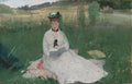 Reading by Berthe Morisot (French, 1841–1895) - Classic Art canvas print