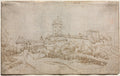 View of a Castle recto by Wolfgang Huber (Austrian, 1490–1553) - Classic Art canvas print