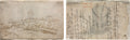View of a Castle recto Eight-Sided Cup verso by Wolfgang Huber (Austrian, 1490–1553) - Classic Art canvas print