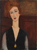 Portrait of a Woman by Amedeo Modigliani (Italian, 1884–1920) - Expressionist canvas print
