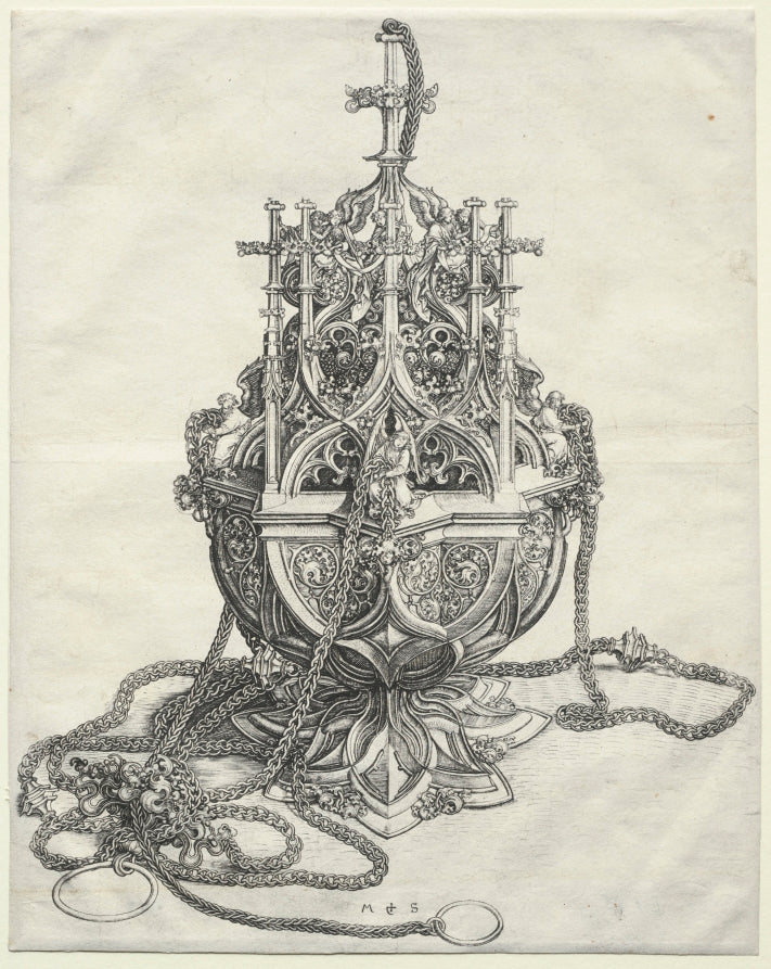 A Censer by Martin Schongauer (German, c. 1450–1491) - Classic Art canvas print
