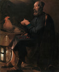 Saint Peter Repentant by Georges de La Tour (French, 1593–1652) - Classic Art canvas print
