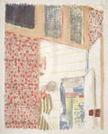 Interior with Pink Wallpaper III by Édouard Vuillard (French, 1868–1940) - Classic Art canvas print