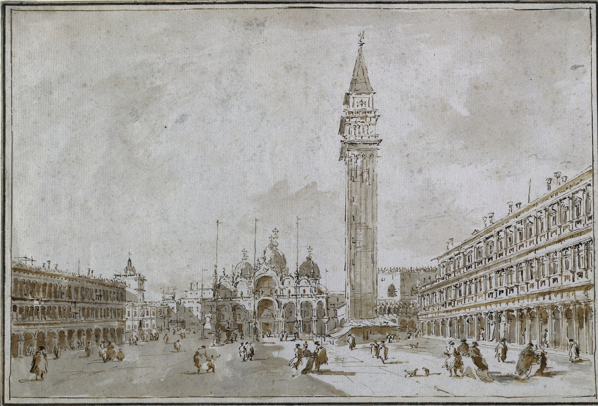 Piazza San Marco, Venice by Francesco Guardi (Italian, 1712–1793) - Classic Art canvas print