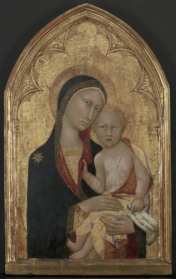 Madonna and Child by Lippo Memmi (Italian) - Classic Art canvas print