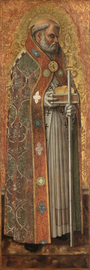 Saint Nicholas of Bari by Carlo Crivelli (Italian, 1430/35–1495) - Classic Art canvas print