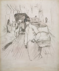 The Laundress by Henri de Toulouse-Lautrec (French, 1864–1901) - Post-Impressionist canvas print